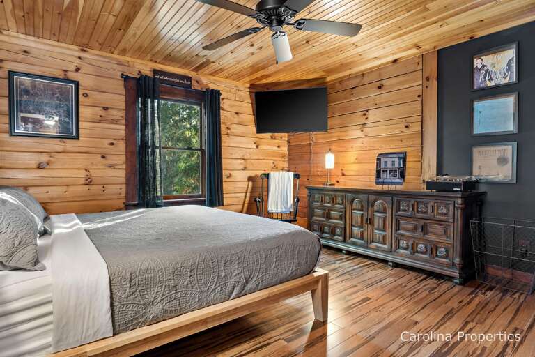 55 in TV in master bedroom