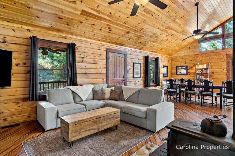 Cozy sofa in the living area