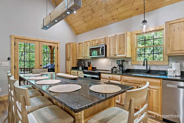 Interior dining seating for six