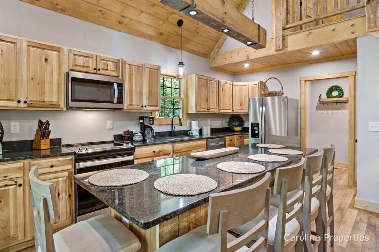 Interior dining seating for six