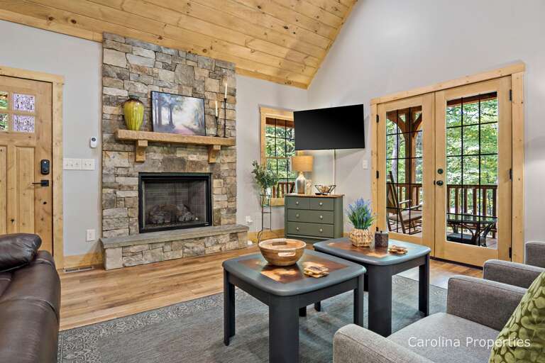 Sophisticated, chic, open-concept interior