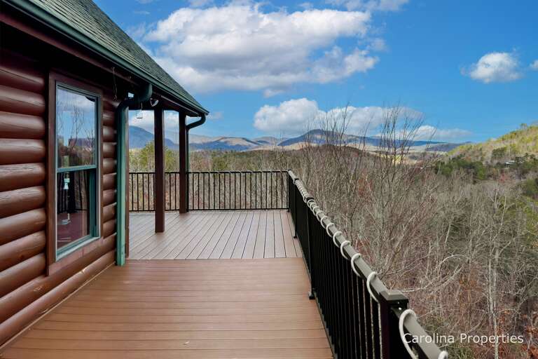 Plenty of space for activities on the deck. Check out that view!