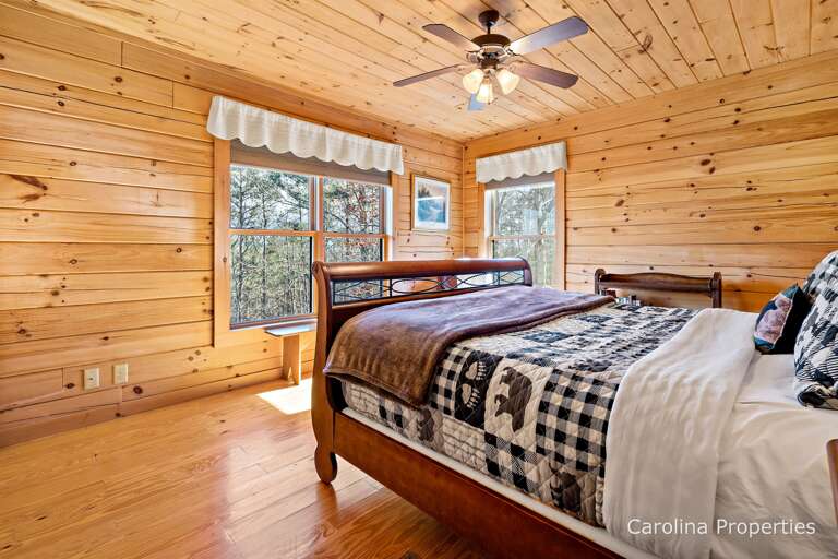 Enjoy views from bed in the Primary Suite