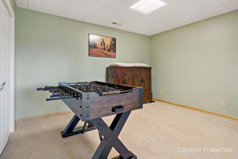 Foosball in the Lower Level Basement