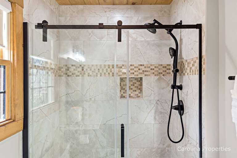 Large walk-in shower