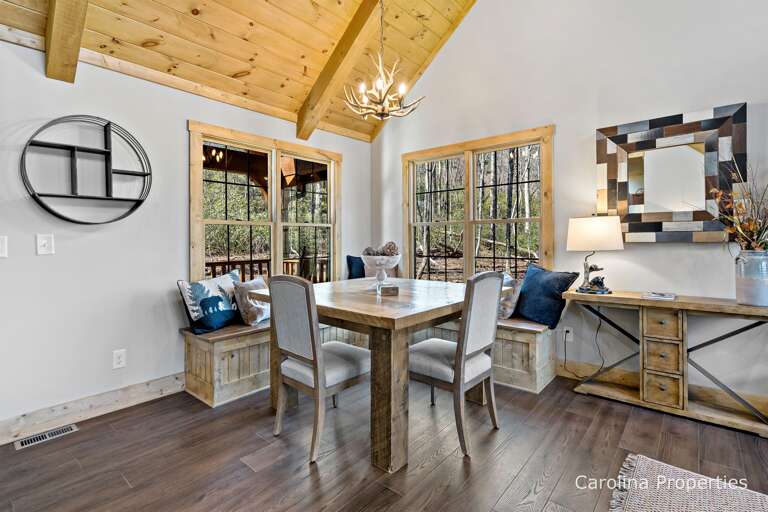 Dining area near the kitchen with seating for up to 8 guests