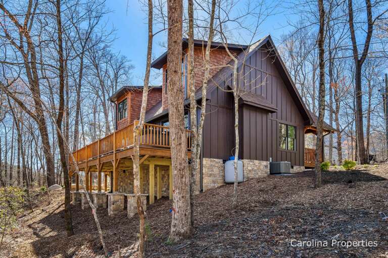 Back side of the home