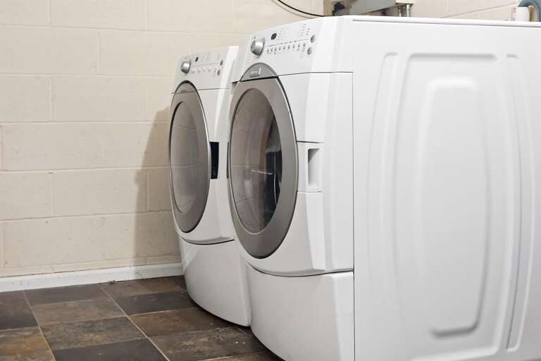 Full size washer/dryer on the lower level