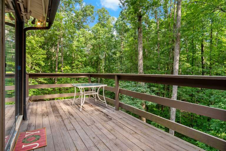 Back deck to enjoy the sound of nature