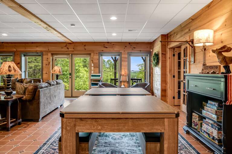 Pool table that converts to ping pong or a game/puzzle table