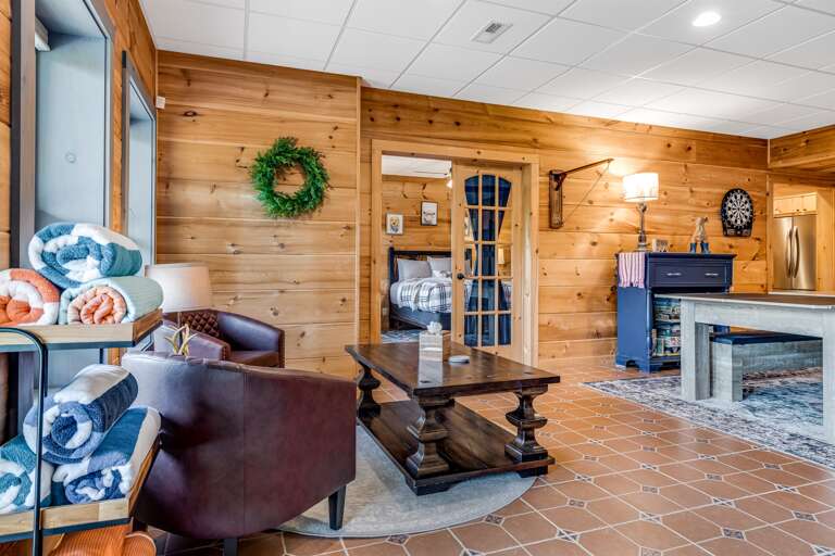 Lower level sitting area