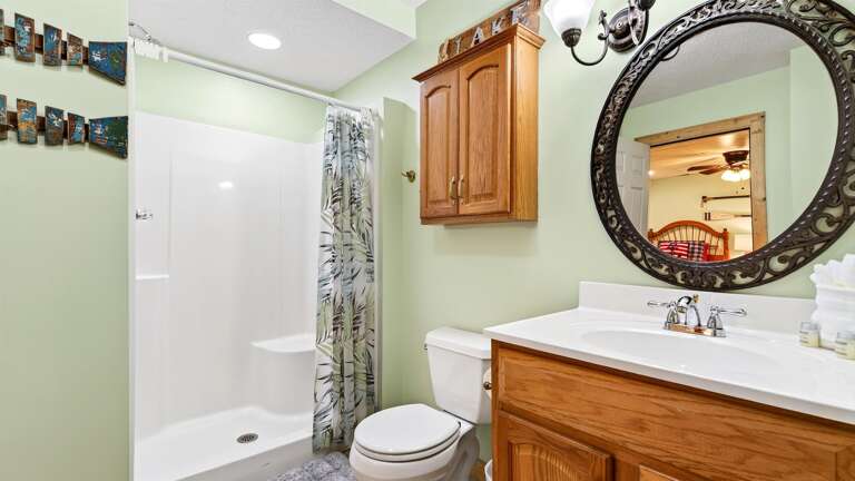 Lower level Jack and Jill bathroom