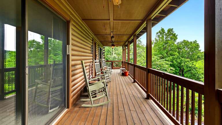 Enjoy your morning coffee on the deck