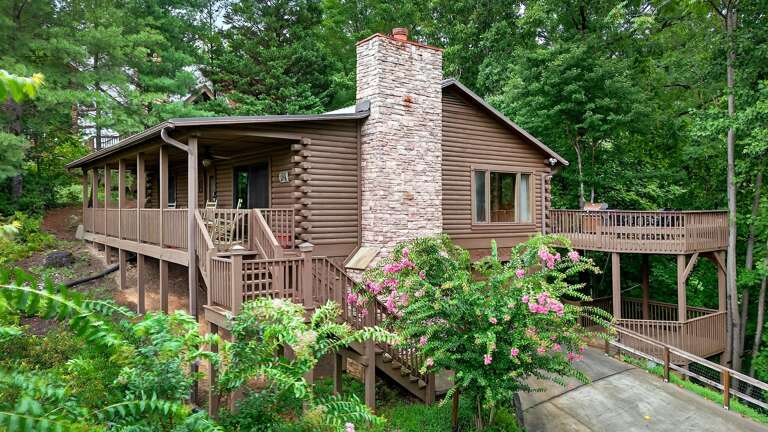 Enjoy the outdoors on the upper or lower deck of this home