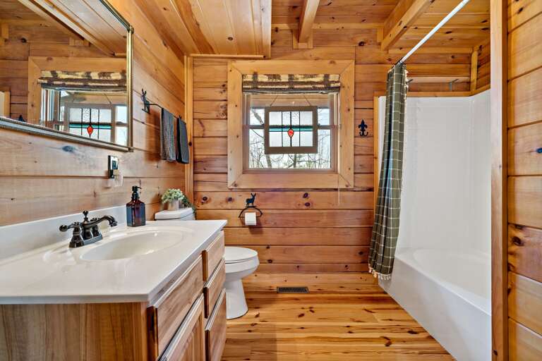 Lower level full bathroom