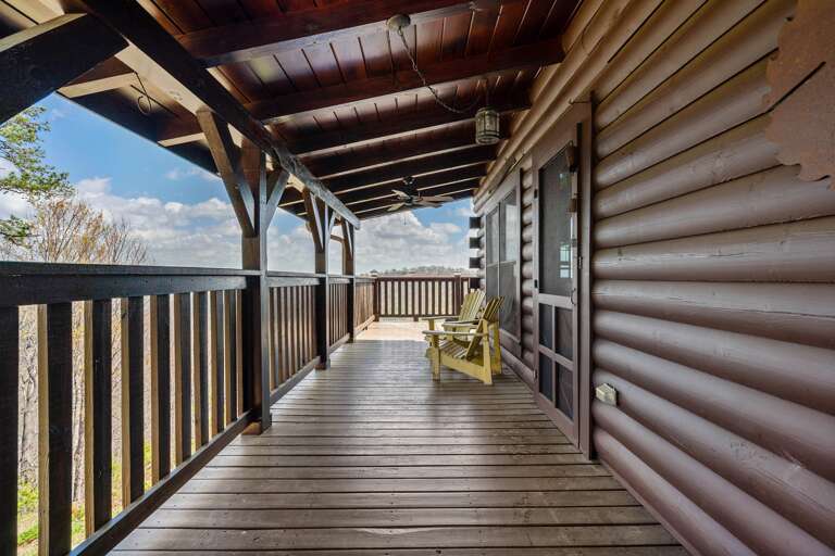 Enjoy coffee on the front deck