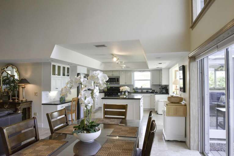 View of Dining and Kitchen