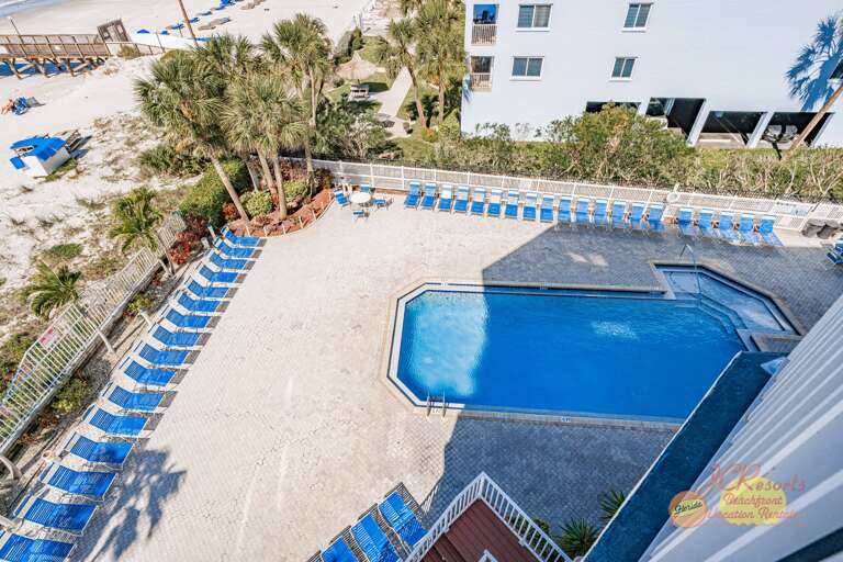 Beach Palms 409 balcony view
