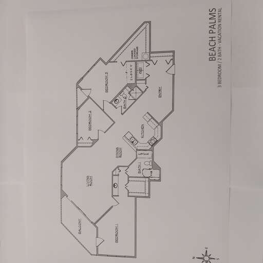 Beach Palms 409 Floor Plan