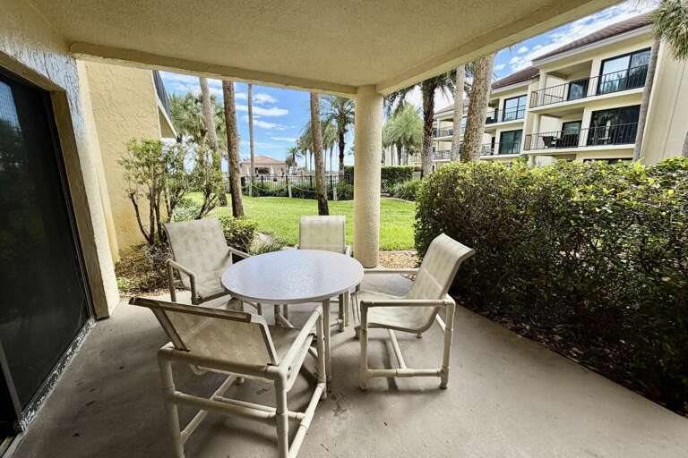 ocean side view/poolside patio