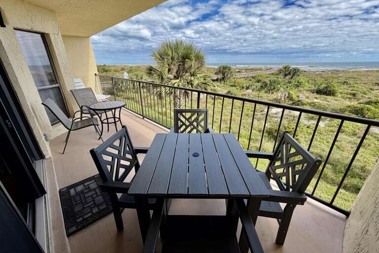 Oceanfront balcony