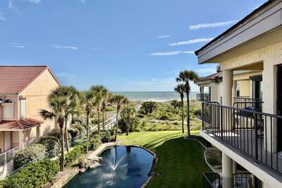 ocean side view from balcony