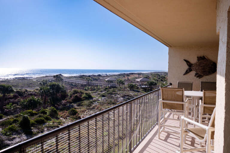 Oceanfront balcony