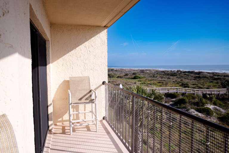 Oceanfront balcony