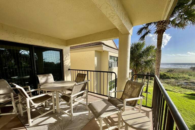 Ocean side view balcony