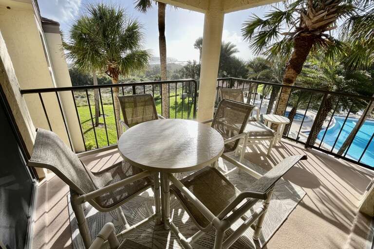 Ocean side view balcony