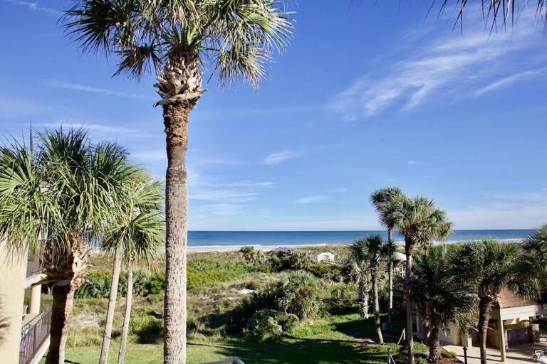 Ocean side view from balcony