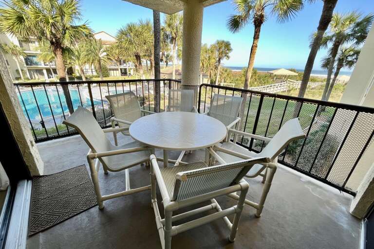 ocean side view balcony
