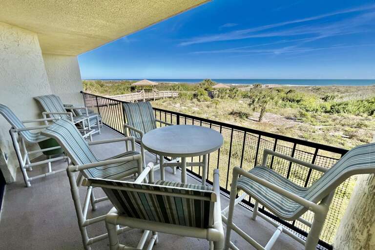 Oceanfront balcony
