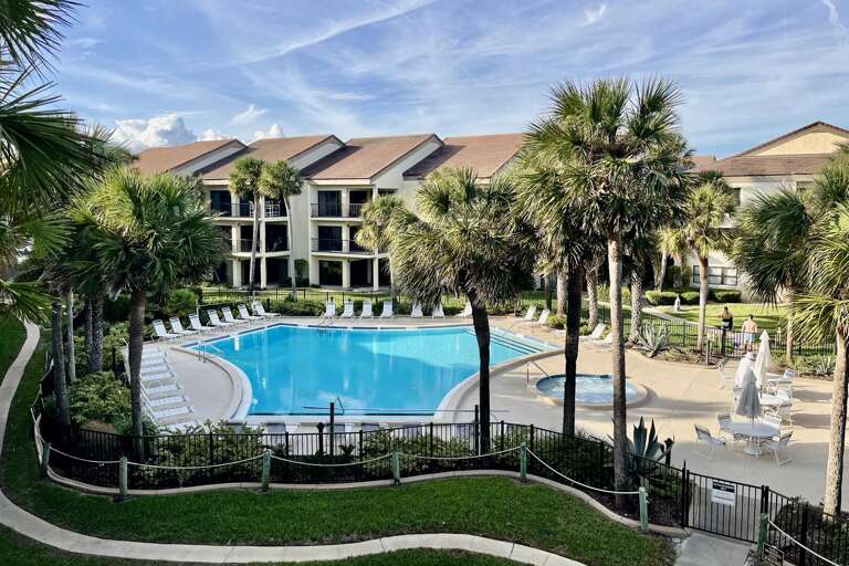 Aegean/Pacifica pool view from balcony
