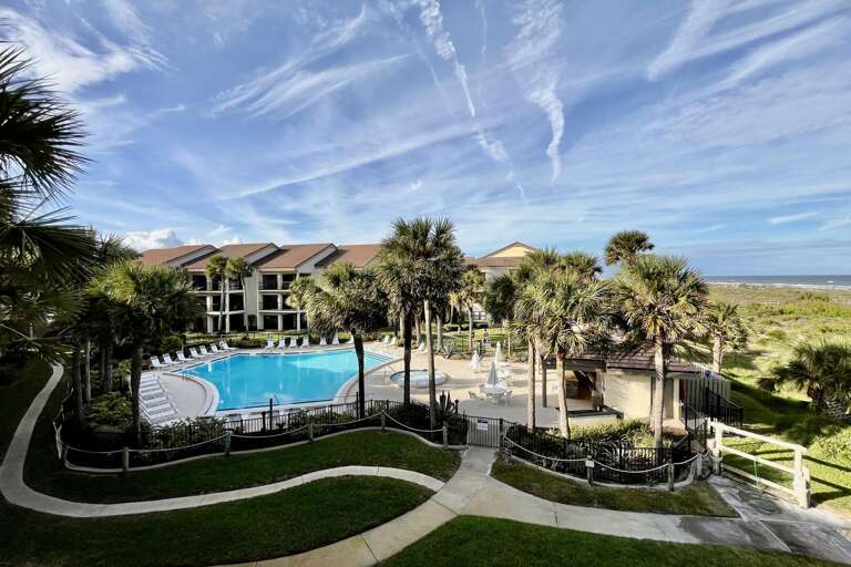 Aegean/Pacifica pool view from balcony