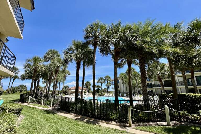 ocean side view/poolside patio
