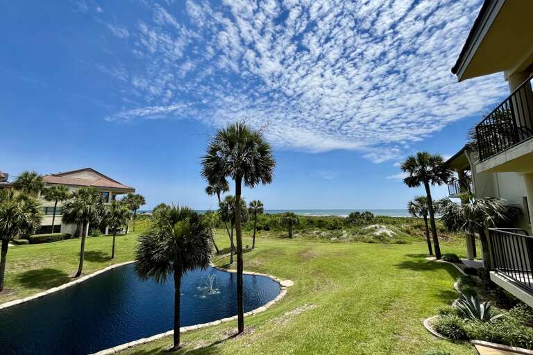 Ocean side/lagoon view from balcony