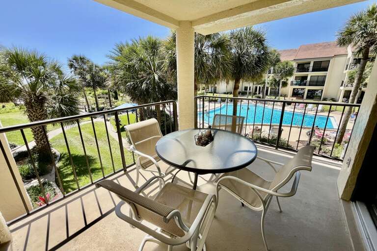 Ocean side view balcony