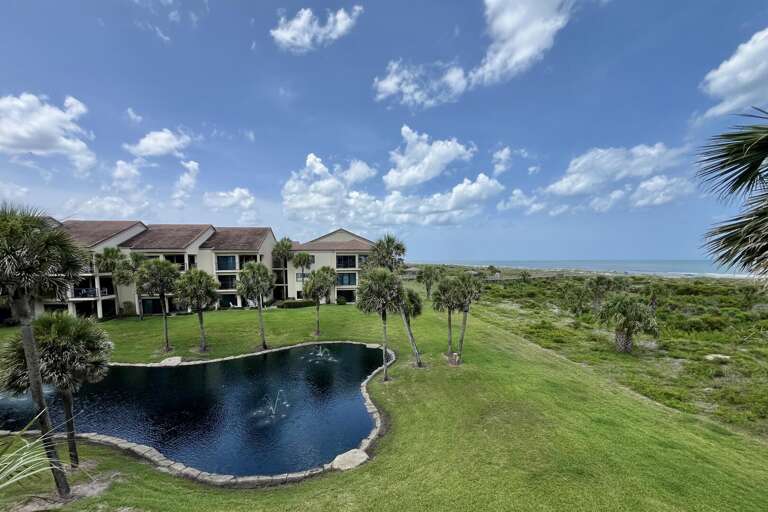 Oceanfront view from balcony
