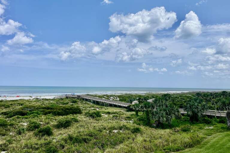 Oceanfront view from balcony