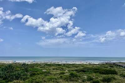 Oceanfront view from balcony