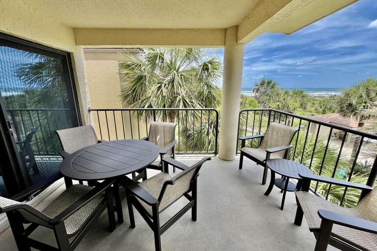 Ocean side view balcony