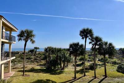 Ocean side view from balcony