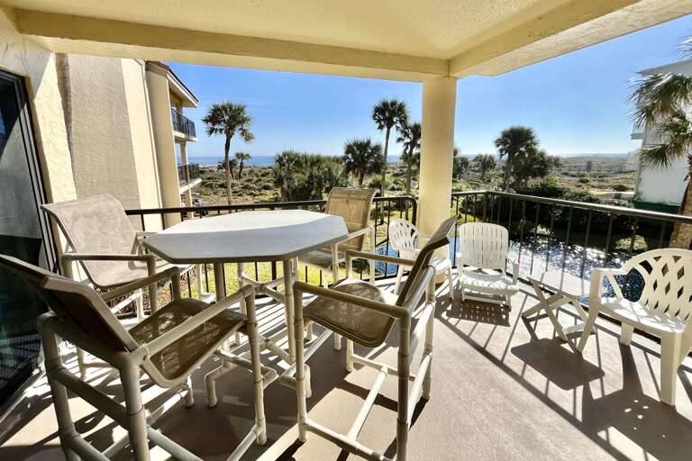 Ocean side view balcony