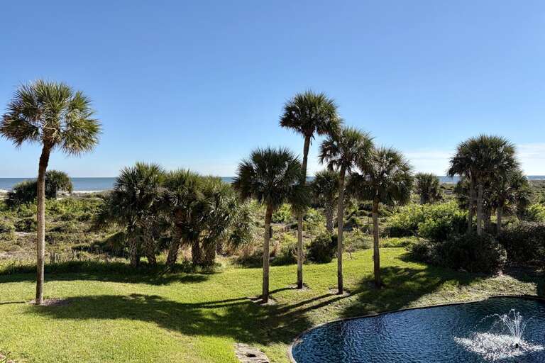 Ocean side view from balcony
