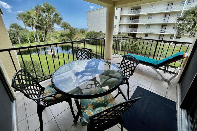 ocean side view balcony