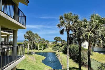 ocean side view/lagoon view from balcony