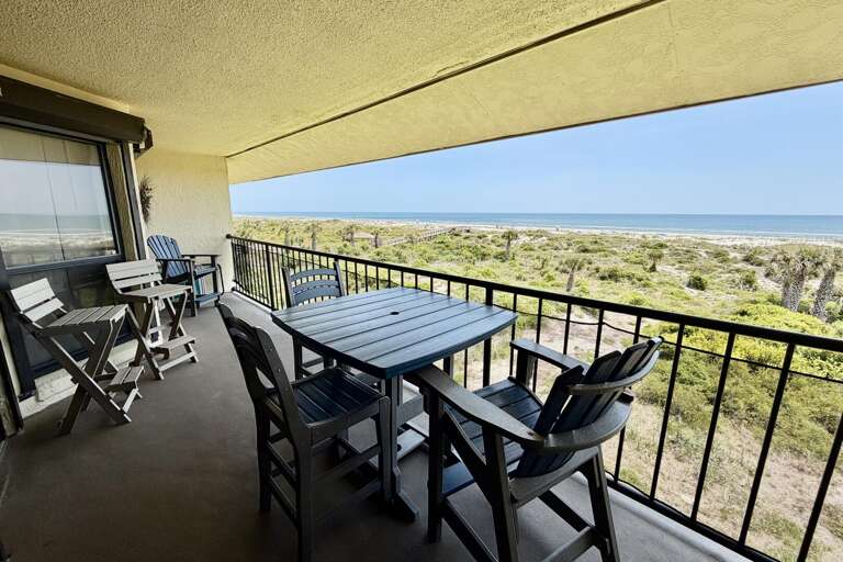 Oceanfront balcony