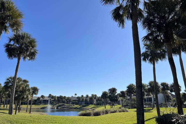 Del Lago lagoon view from lanai