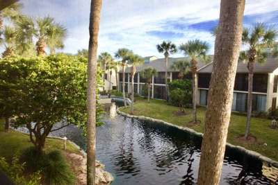 lagoon view from screened lanai